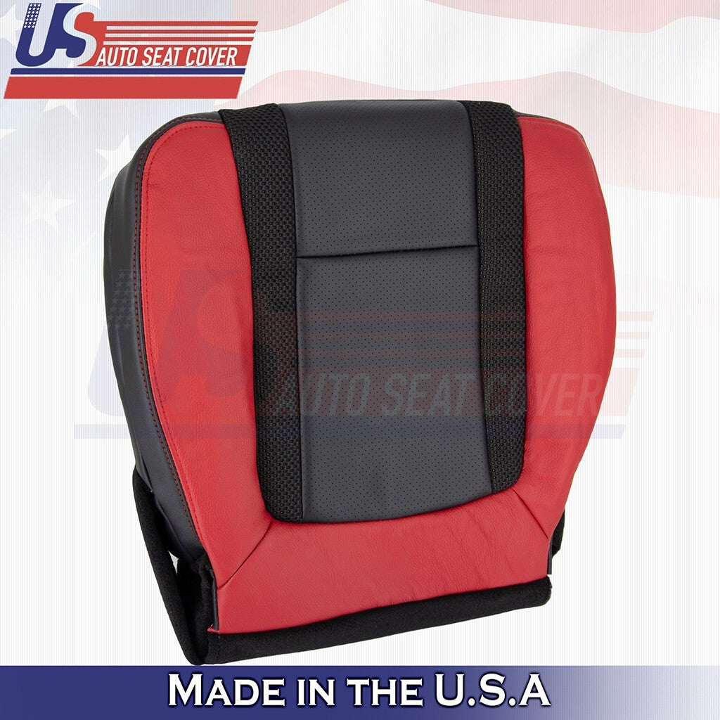 Passenger Bottom Seat Cover Black/ Brick Red 2014 Fits Ford F150 Raptor