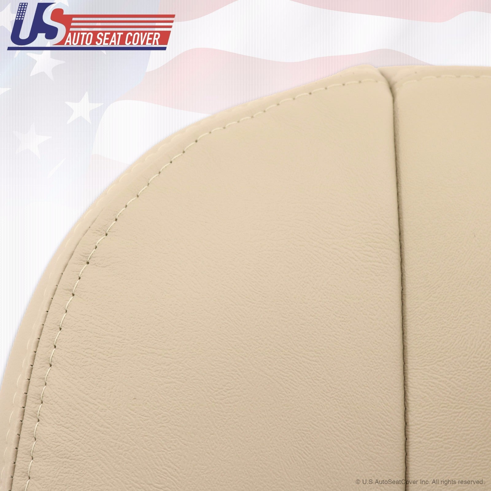 2003-2006 Cadillac Escalade Passenger Bottom & Lean Back Leather Seat Cover Tan