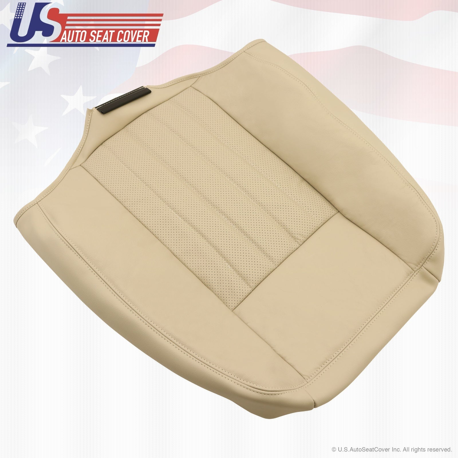 2003 2004 Lincoln Navigator Driver Upper Back Replacement Leather Seat Cover TAN