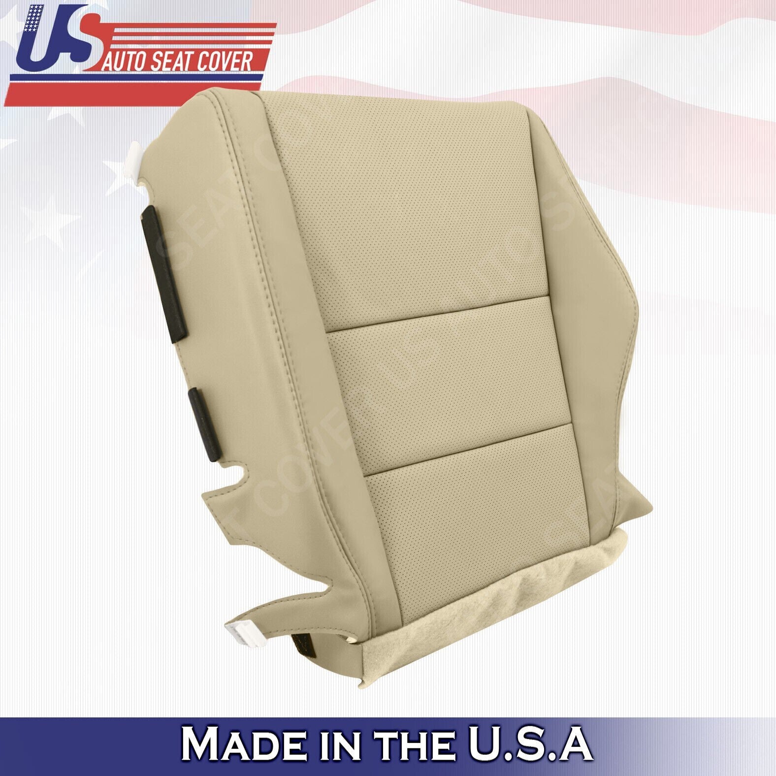 2011 2012 For Acura RDX Passenger Top & Bottom Synthetic Perf Leather Covers Tan