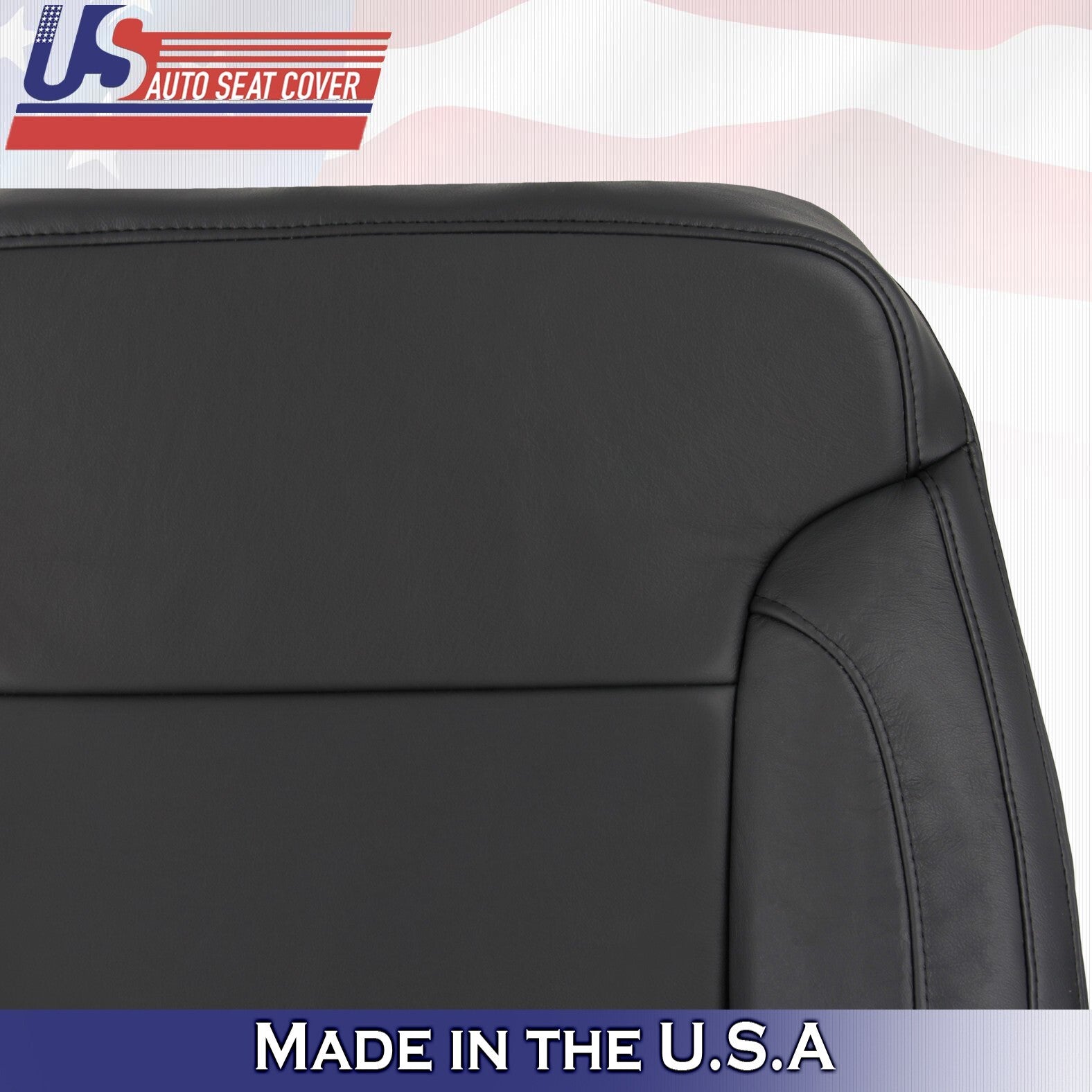2015 2016 2017 2018 For Chevy Suburban Tahoe Passenger Top Leather Cover Black