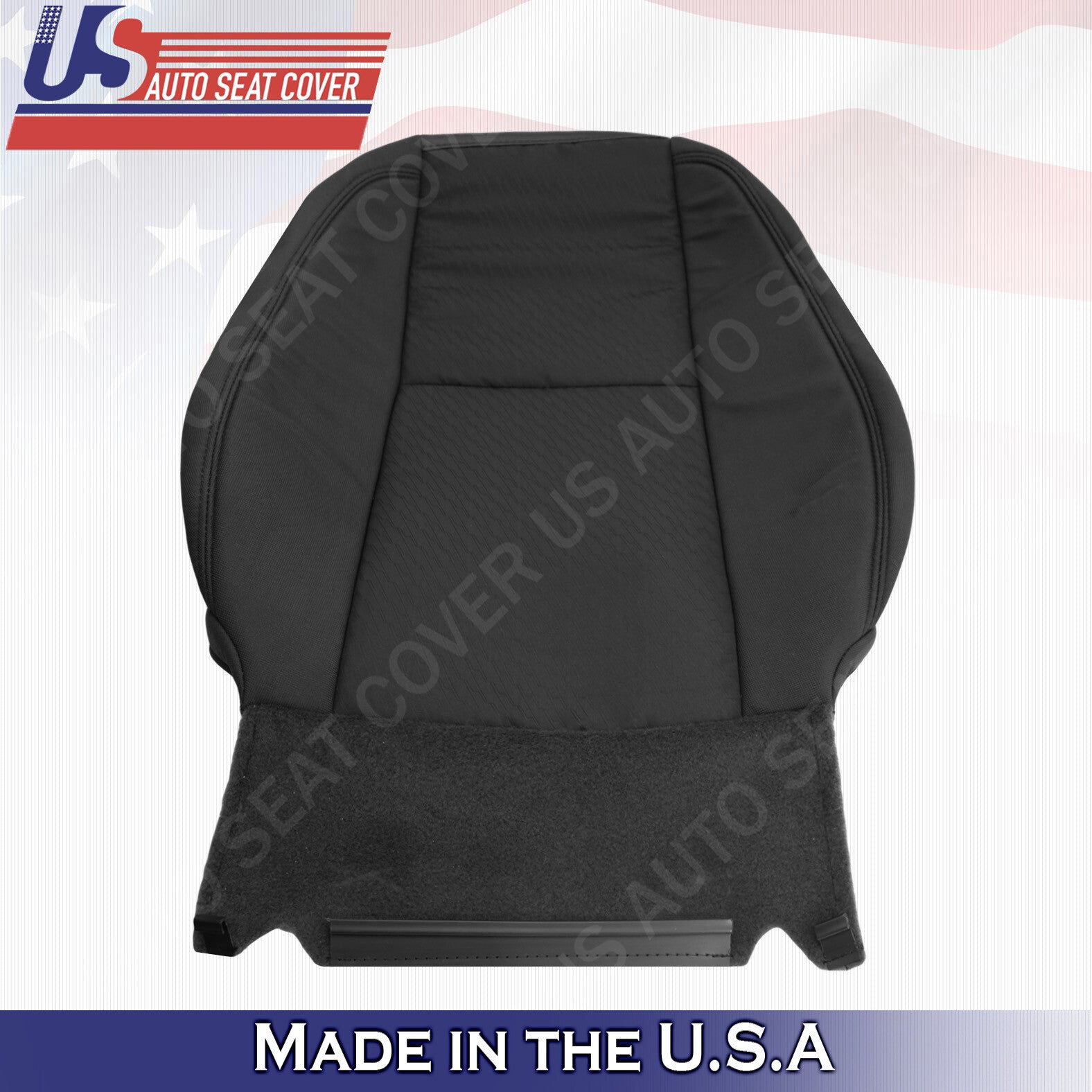 2009-2014 Chevy Silverado Front Passenger Cloth Seat Cover Ebony Black