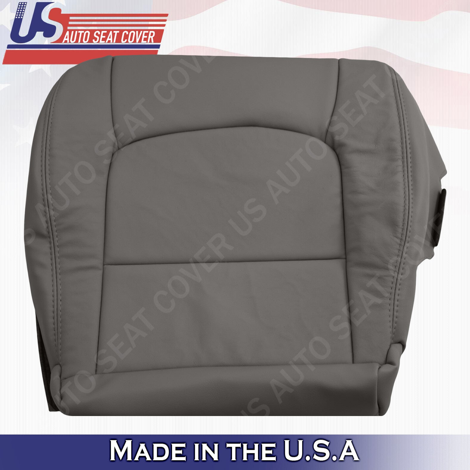 Passenger Side Bottom Leather Seat Cover Color Gray Fit 1998 to 2007 Lexus LX470