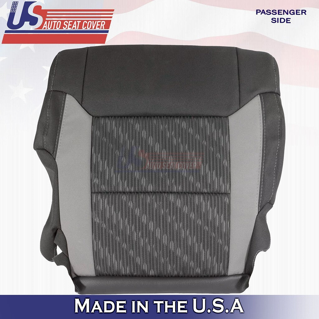 2019 2020 2021 For Toyota Tundra Front Passenger Lower Cloth Seat Cover Black