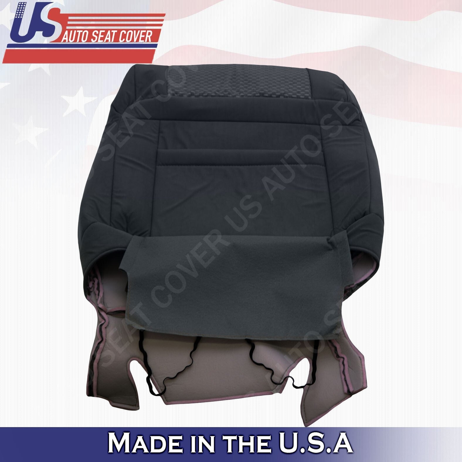 2007 to 2012 For Toyota Tundra Passenger Top Replacement Cloth Cover In Black