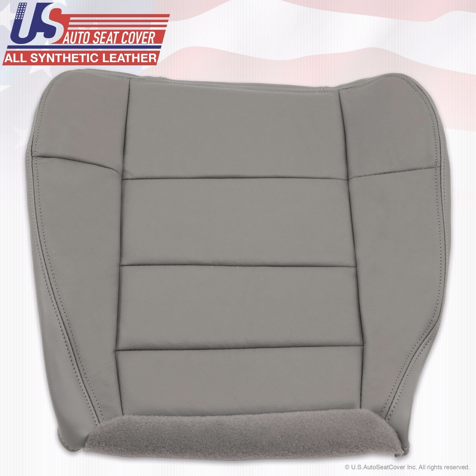 2001 to 2003 Fits Ford F-150 Lariat Driver& Passenger Bottom Leather Covers Gray