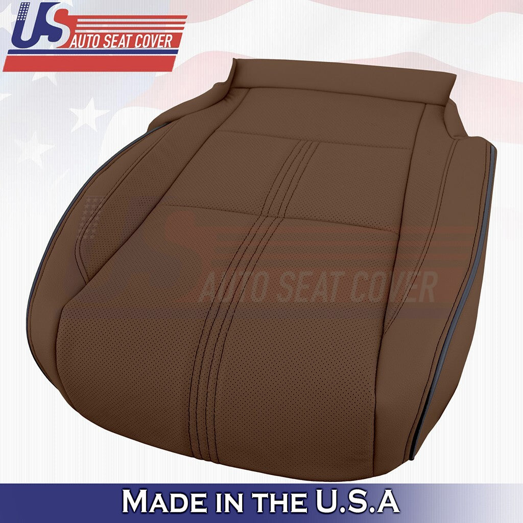 2017 to 2020 For Acura MDX Driver Bottom w/ Perforated Leather Seat Cover Brown