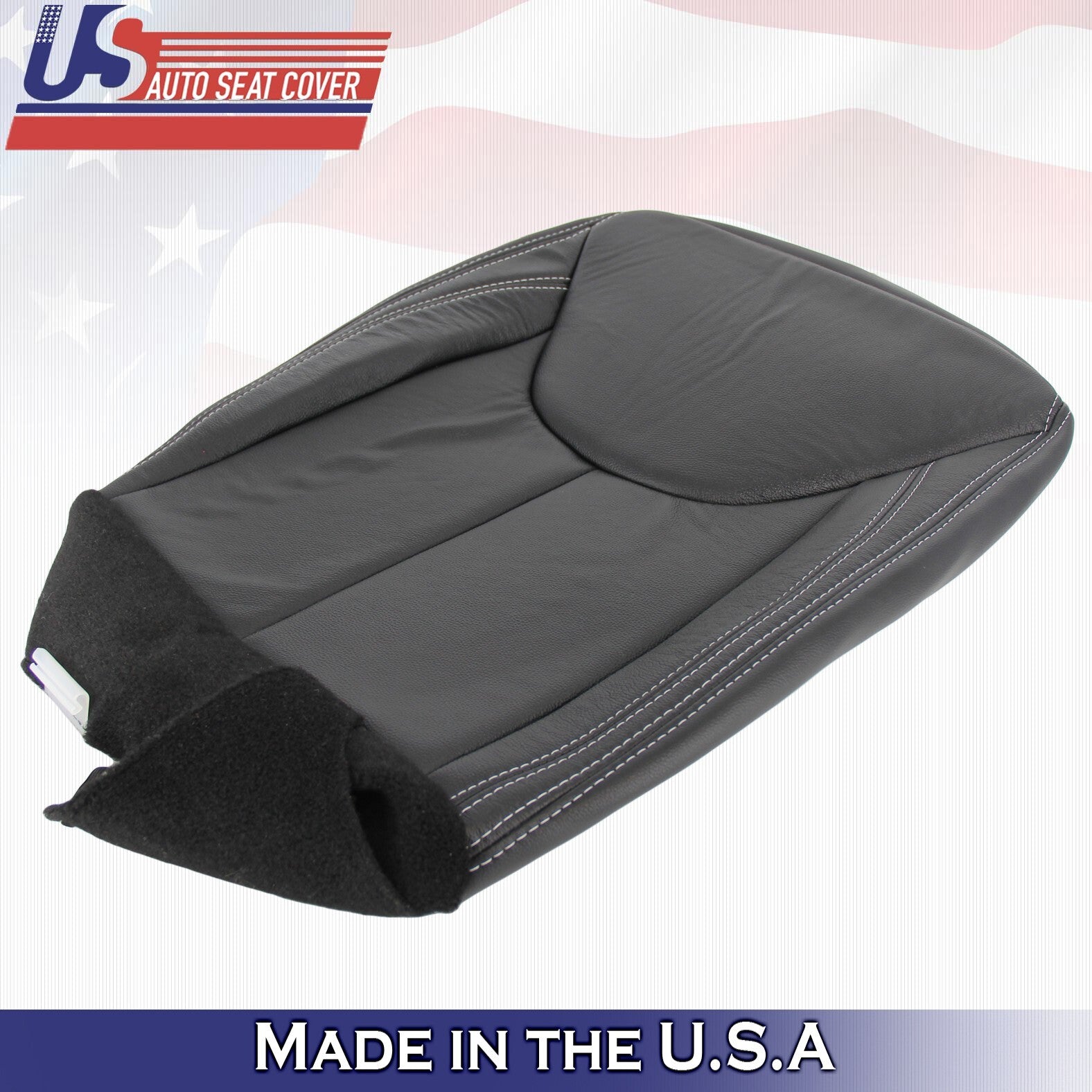 2011-2017 For Jeep Rubicon Passenger Bottom &Top  Leather Cover Black
