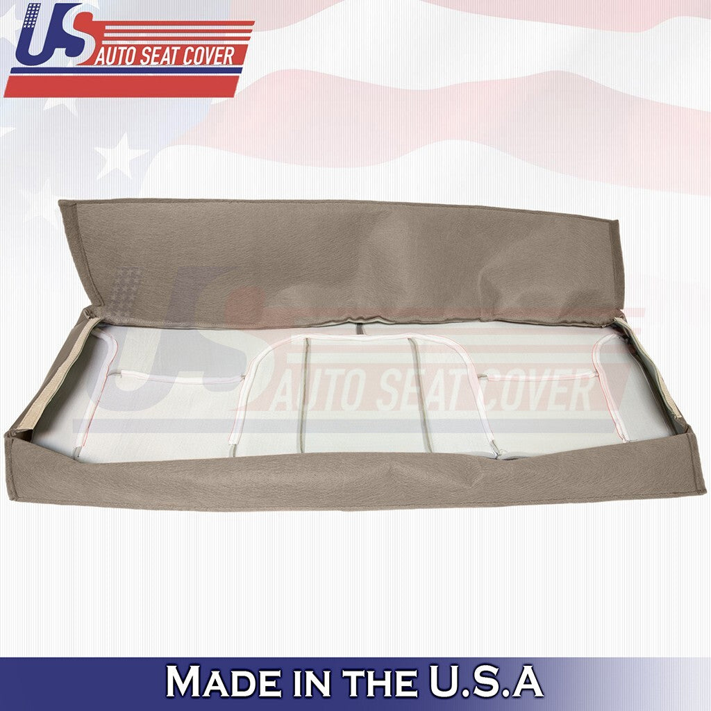 1995 to 1999 For Chevy Silverado Rear Bench Bottom & Top Leather Cover Med Tan