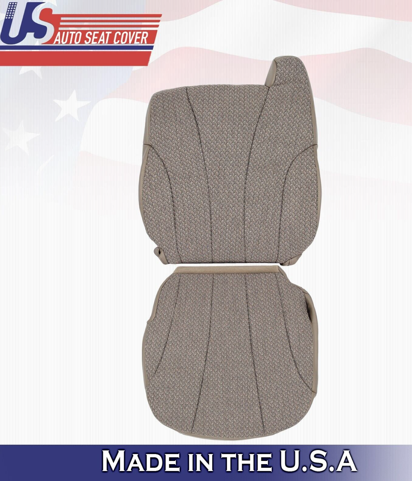 1999-2002 For Chevy Silverado 1500 Cloth Driver Side Seat Covers Neutral Tan
