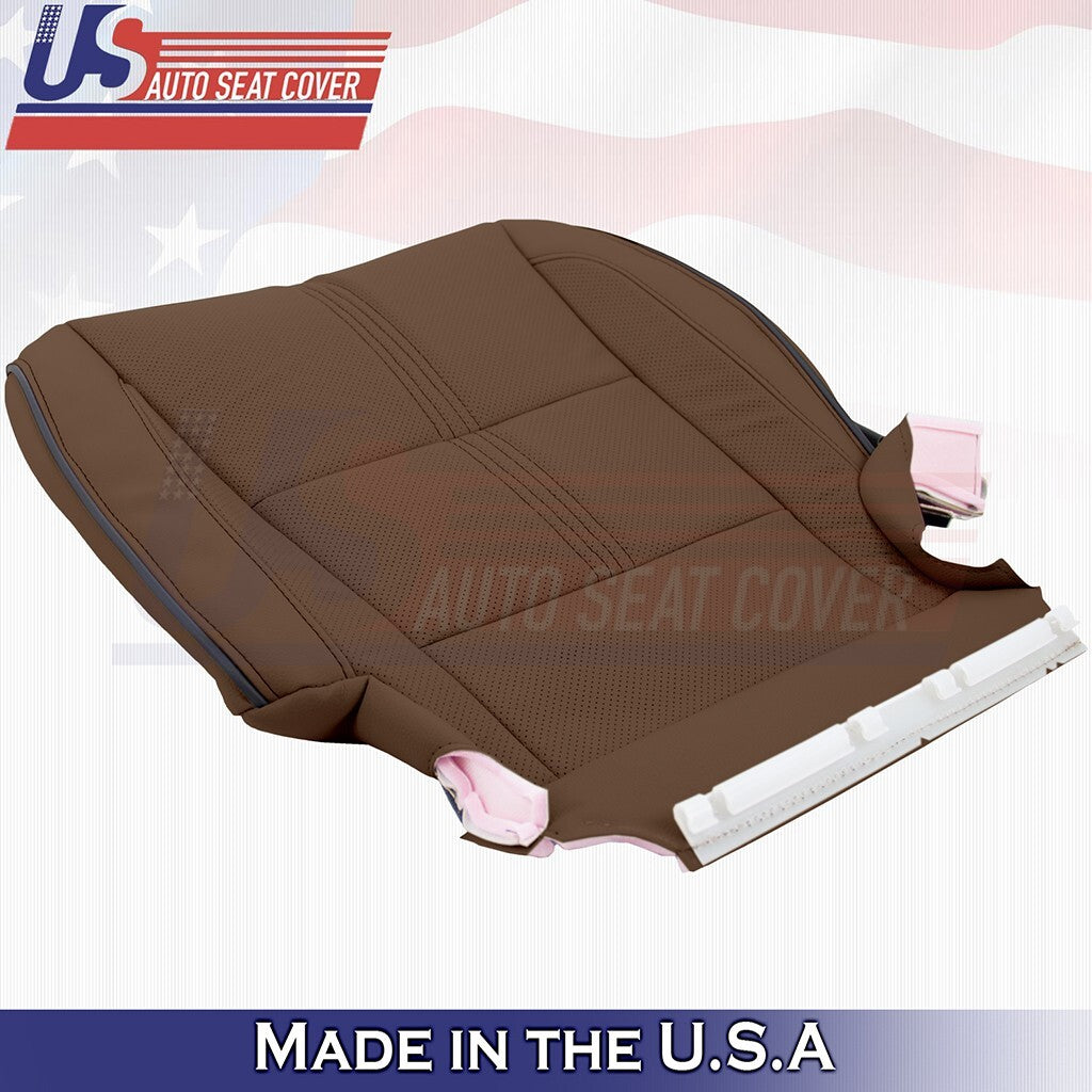 2017 to 2020 For Acura MDX Driver Bottom w/ Perforated Leather Seat Cover Brown
