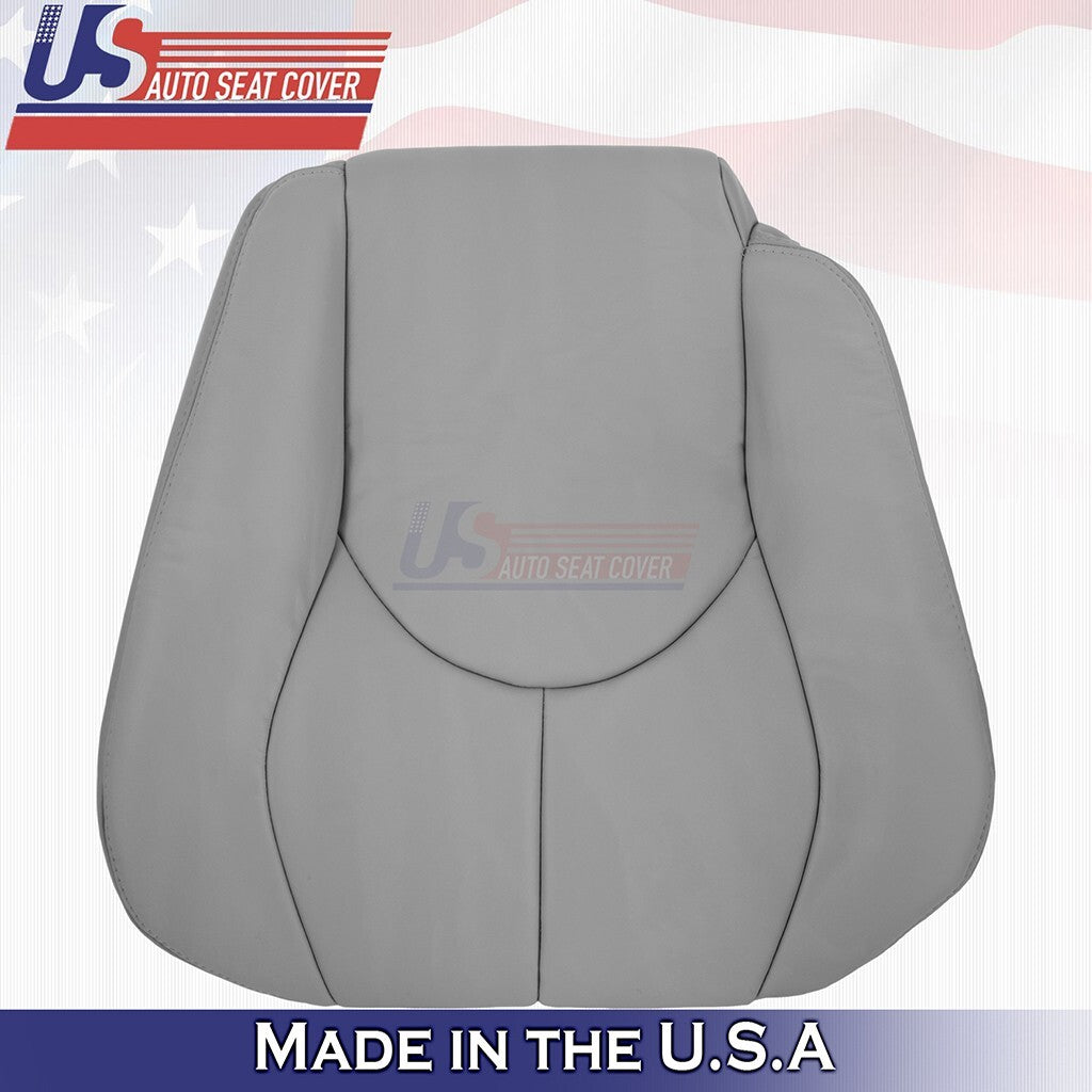 1996 to 2002 For Mercedes Benz SL500 Driver Top &Bottom Leather Seat Cover Gray