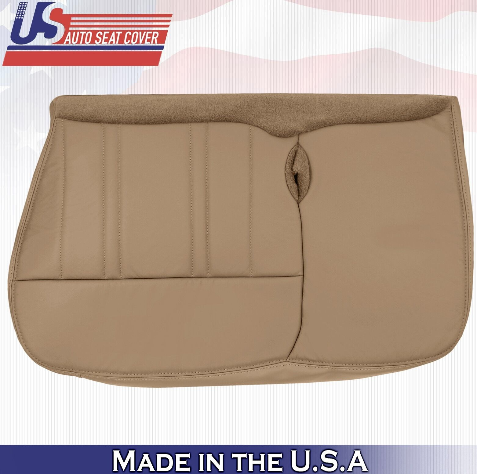 1997 For Ford F150 Lariat XLT Front Passenger Bottom Leather Seat Covers Tan