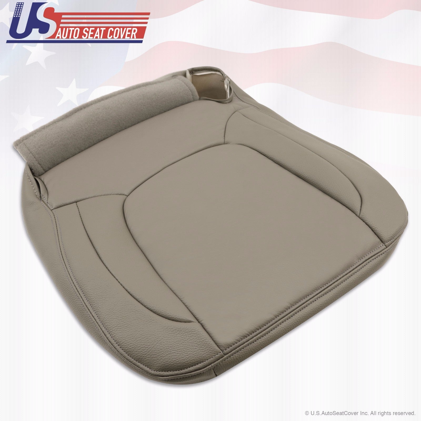 2004 For Dodge Ram 1500 2500 3500 Laramie Driver Bottom Leather Seat Cover Taupe