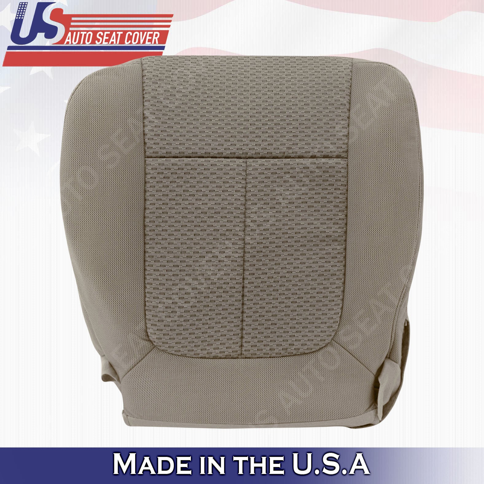 2011 2012 2013 2014 Ford F-150 Front Driver Passenger Cloth Seat Cover Adobe Tan