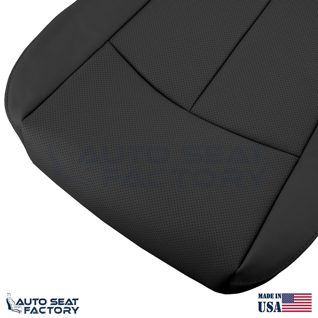 2014 -2020 Fits Infiniti Q50 PASSENGER Bottom Black Vinyl Seat Cover, PERFORATED