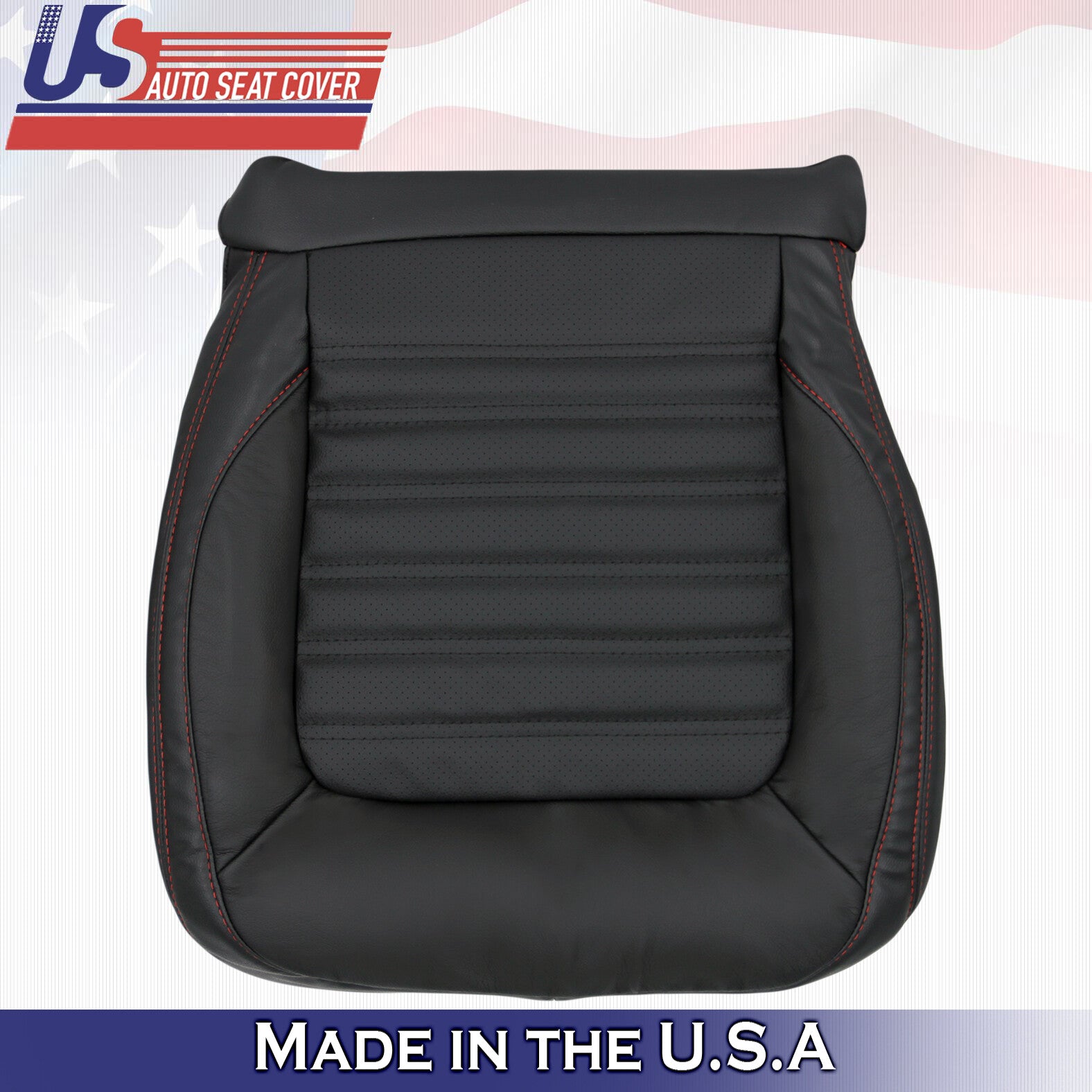 Fits 2011 to 2018 Volkswagen Jetta GLI PASSENGER Bottom Leather Seat Cover Black