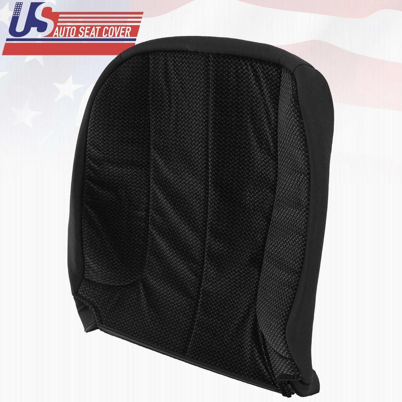 2002-2005 For Dodge Ram 1500 SLT Passenger Lean Back Cloth Seat Cover Dark Gray