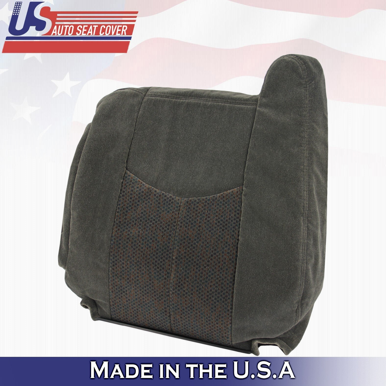 2005 For Chevy Silverado 1500 2500 Passenger Top Bottom Armrest Cloth Cover Gray