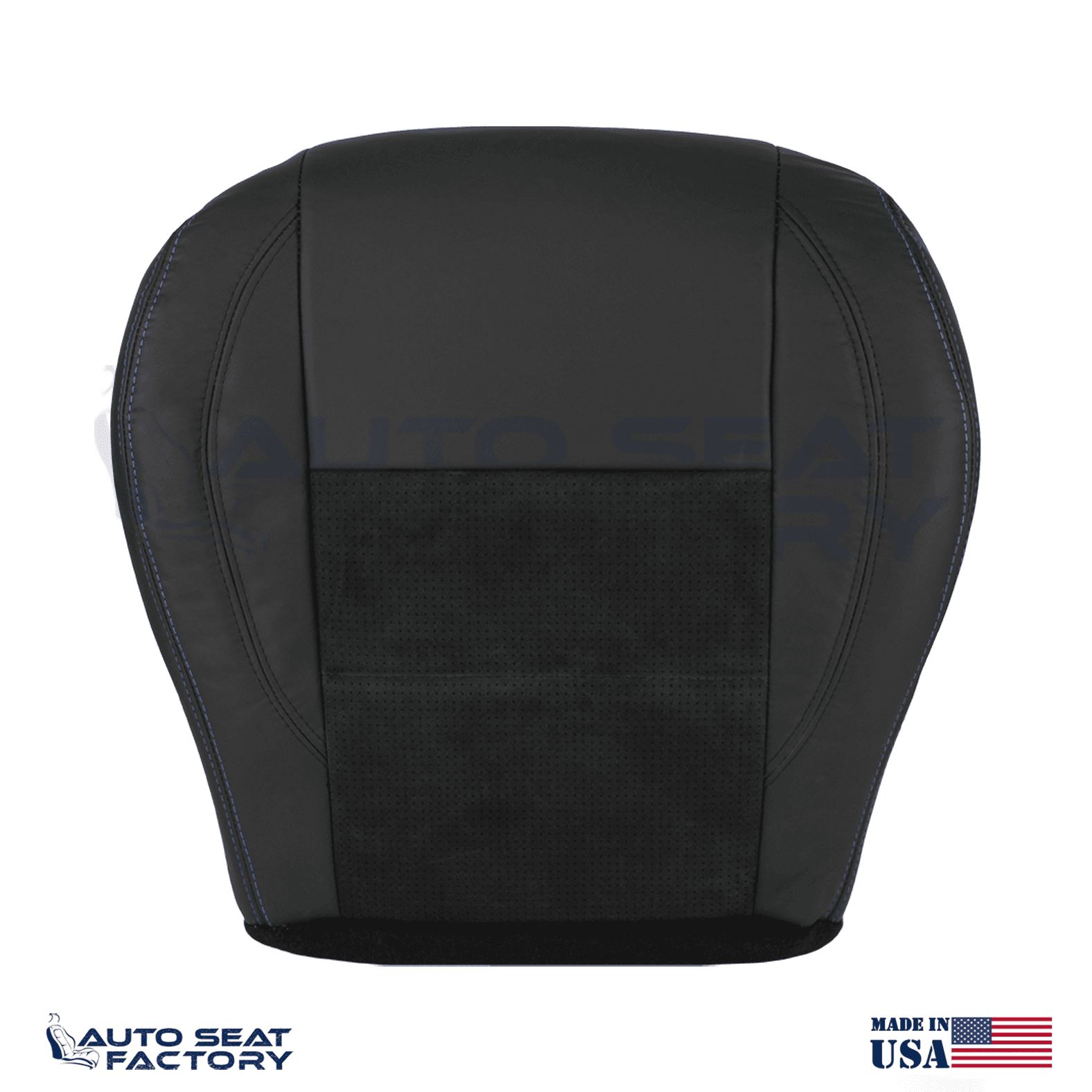 Replacement Black Seat Cover Fits 2006 - 2010 Dodge Charger RT Front Bottoms