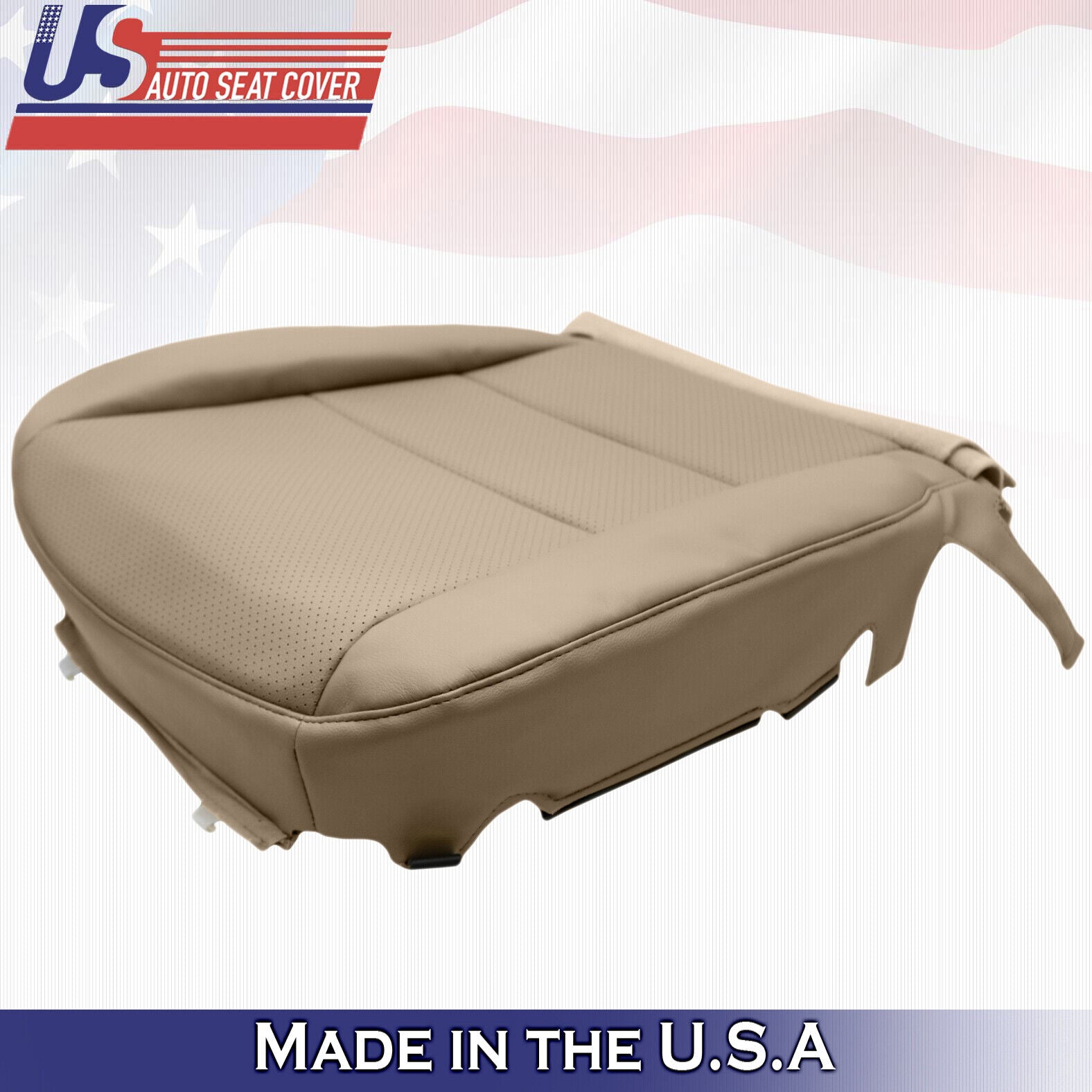 Fits 2005 2006 2007 2008 Acura RL PASSENGER Bottom Leather Seat Cover Tan
