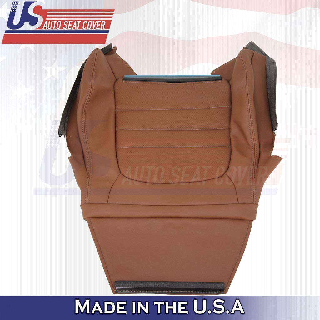 2015 to 2021 For Mercedes Benz C350 Passenger Bottom &Top Vinyl Seat Cover Brown