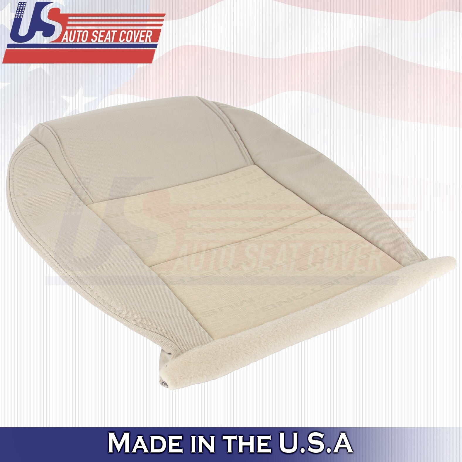 2005 2006 2007 For Ford Mustang Driver & Passenger Bottom Cloth Seat Covers Tan