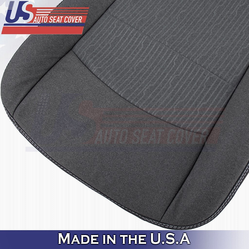 2019 to 2024 For Dodge Ram 1500 DRIVER & PASSENGER Bottoms Cloth Cover Gray