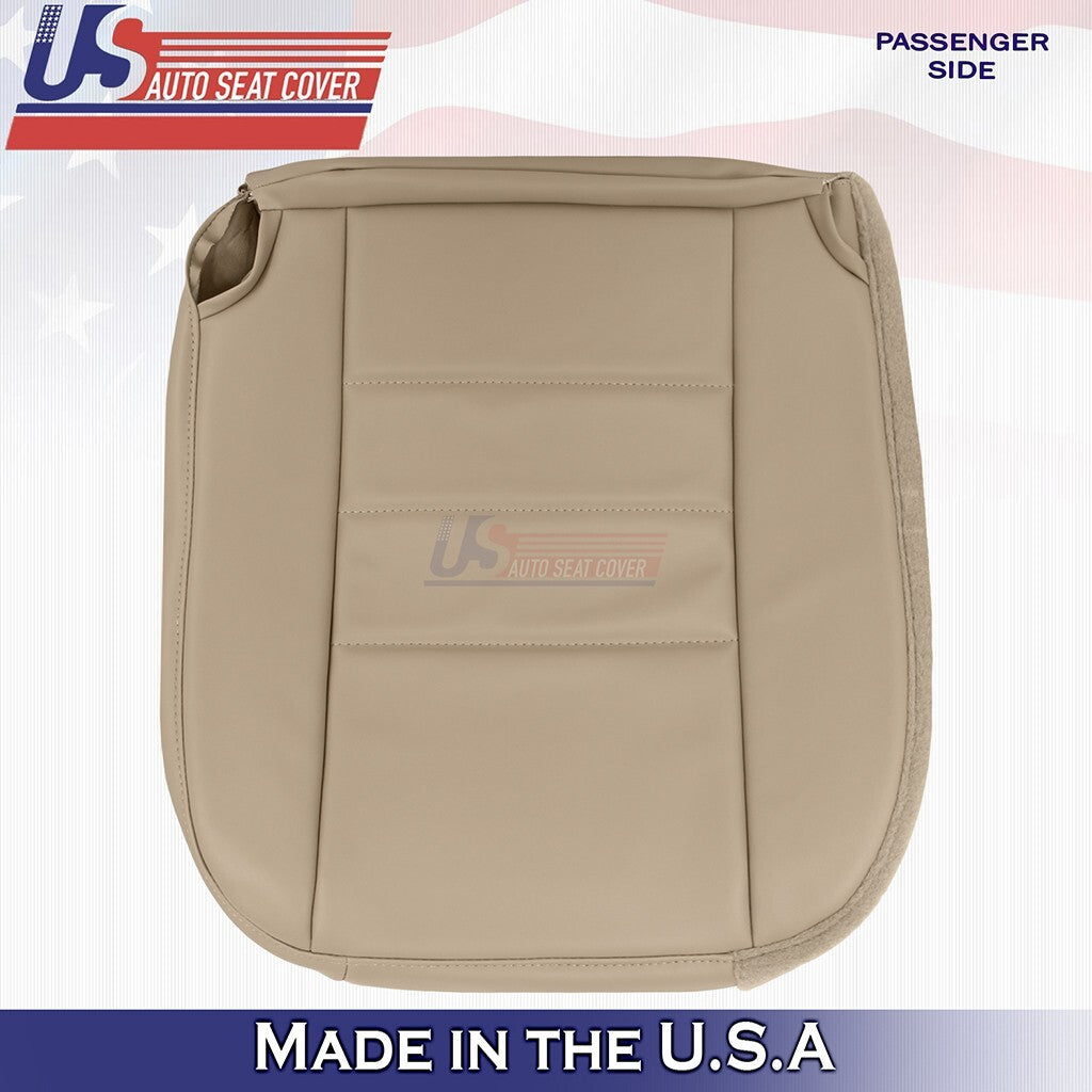 1997 to 2006 Fits Jeep Wrangler Front Passenger Bottom Leather Seat Cover Tan