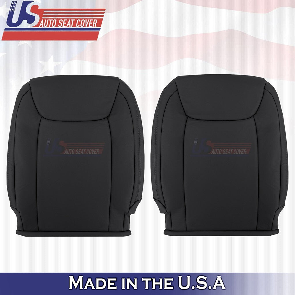 2004 to 2010 For Toyota Sienna Driver-Passenger Tops Leather Cover Black