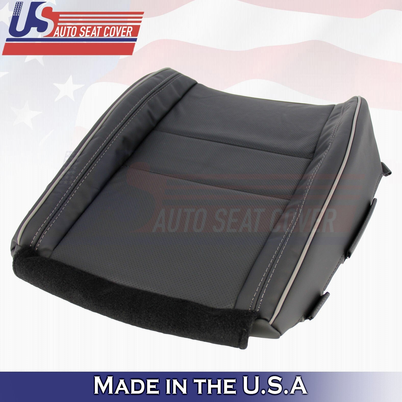 2011-2014 For Jeep Grand Cherokee Overland PASSENGER Bottom Leather Cover Black