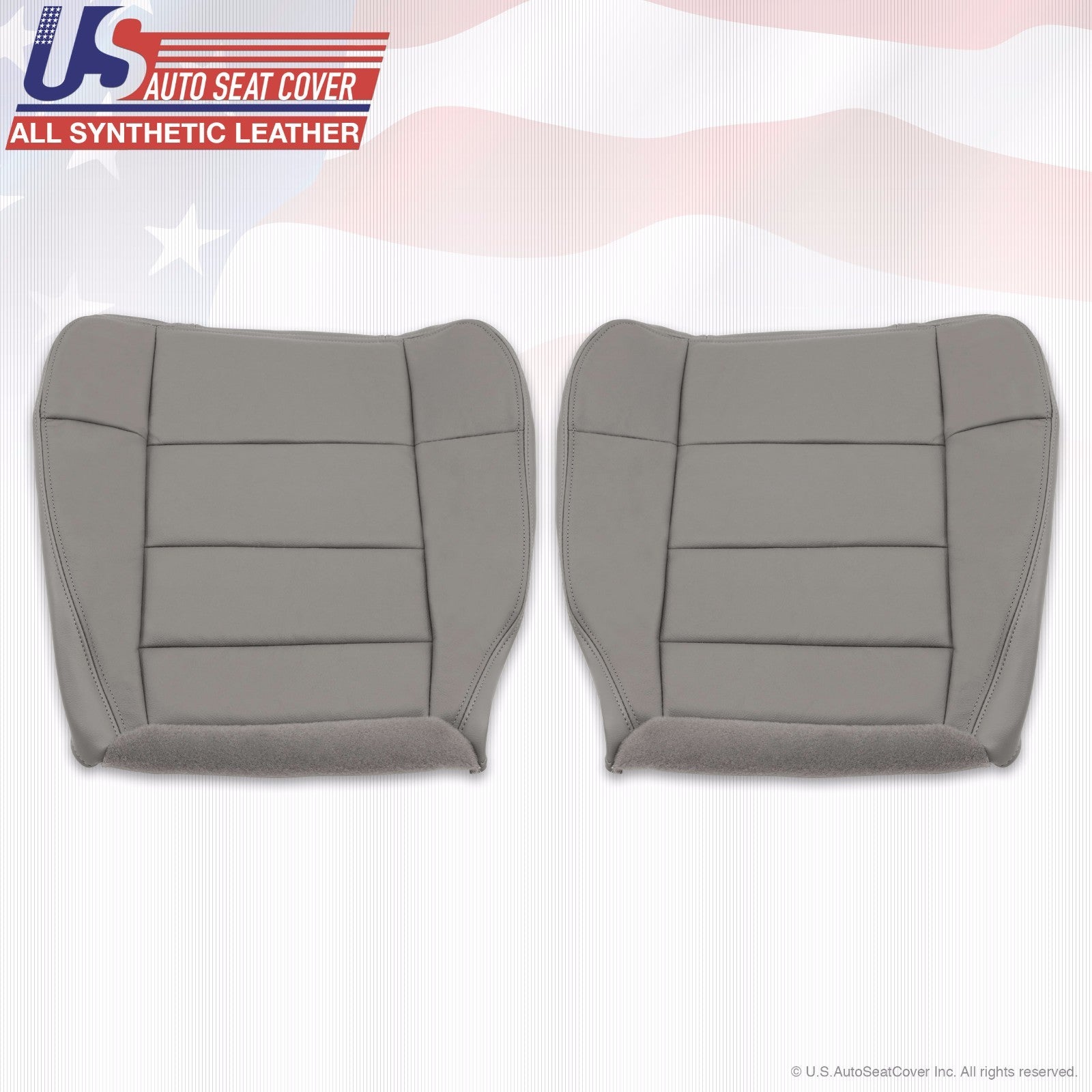 2003 Ford F-150 Lariat Extended-Cab Driver/Passenger Bottom Leather Cover GRAY
