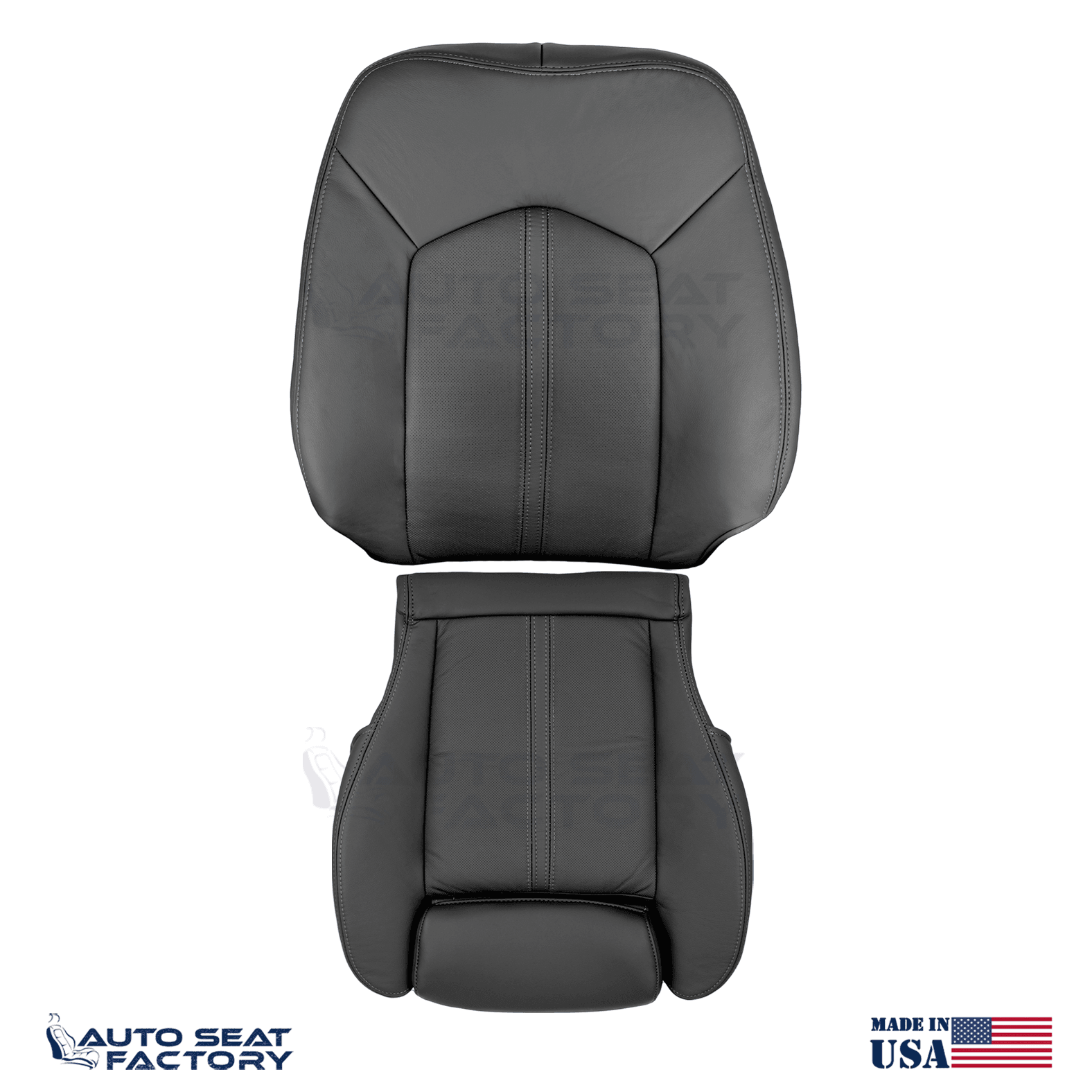 Replacement 2010 - 2016 Fits Cadillac SRX Ebony Leather Seat Covers, Perforated