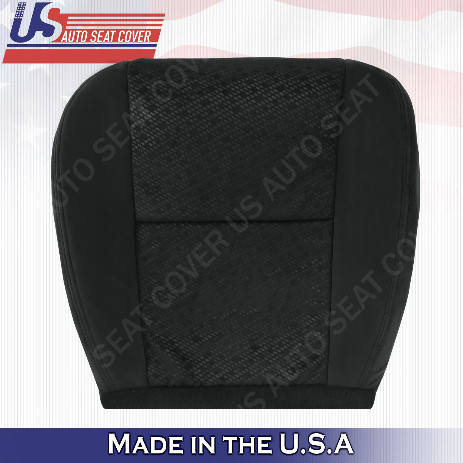 2007 2008 GMC Sierra Driver Side Bottom Cloth Seat Cover Replacement "Black"