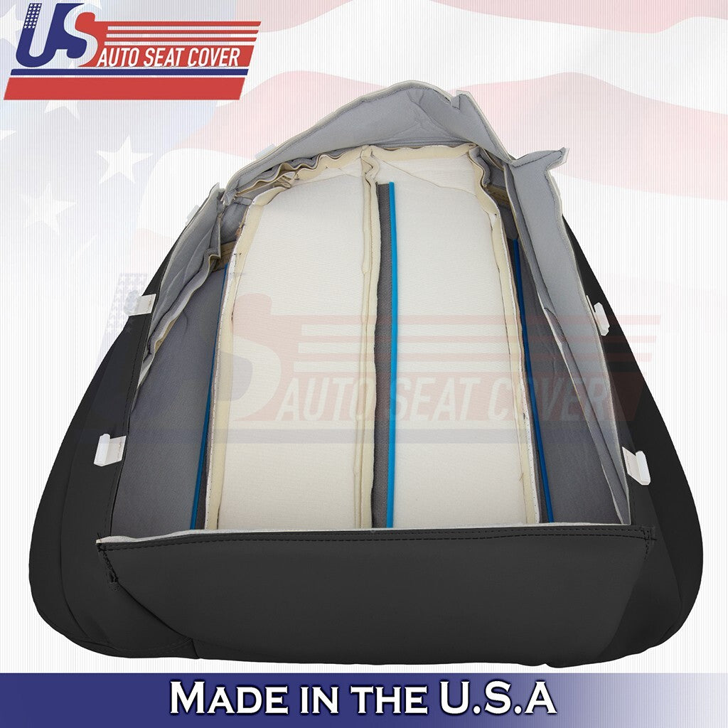 1990 to 1995 Fits Mercedes Benz SL320 Driver Bottom & Top Leather Cover Black