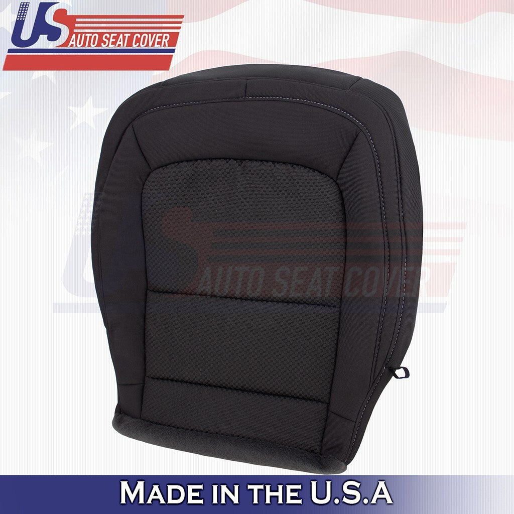 2019 2020 2021 Fits Chevy Colorado Driver Bottom Cloth Seat Cover Jet Black