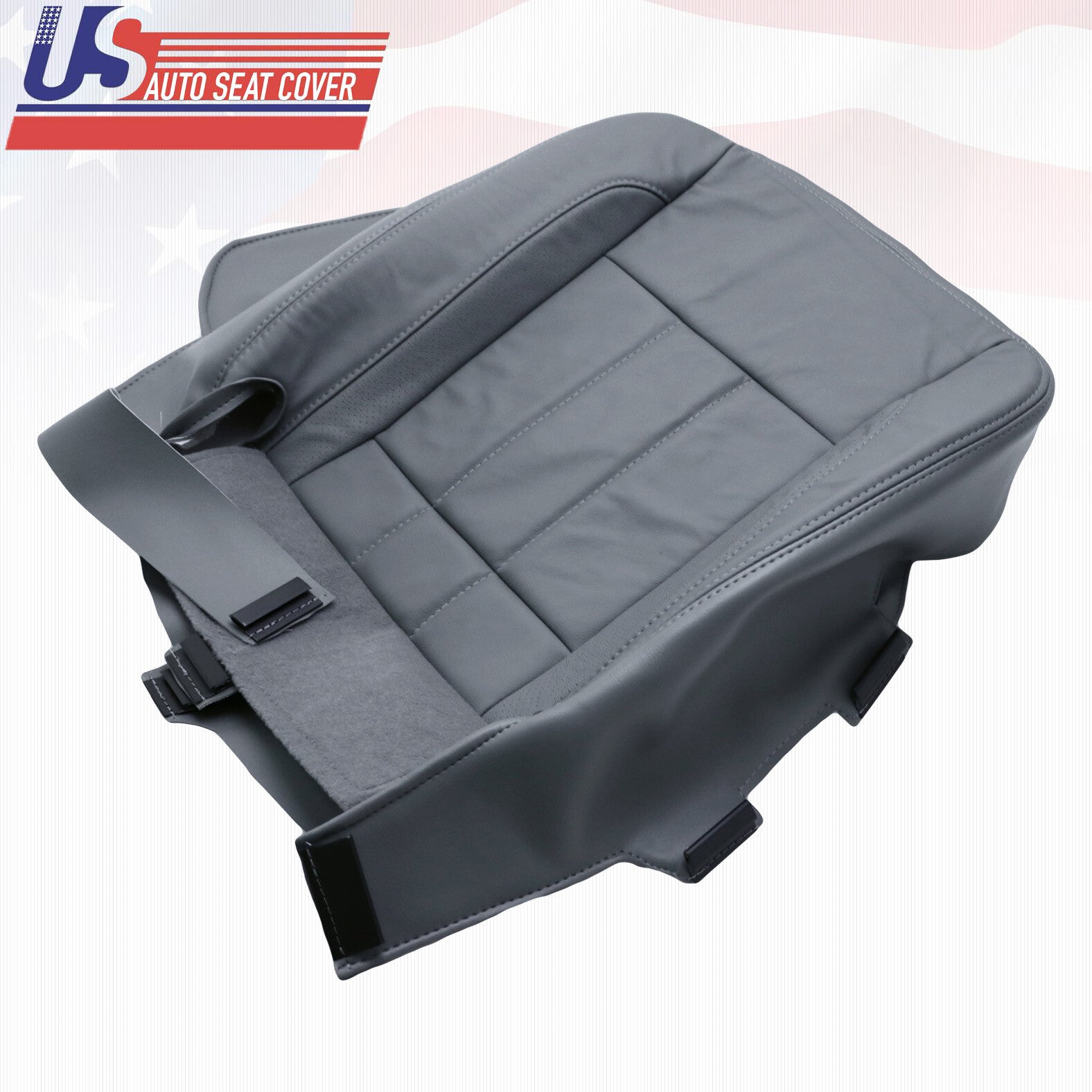 DRIVER-Bottom & Top Leather Seat Cover 2006 2007 2008 2009 For Dodge Ram Laramie
