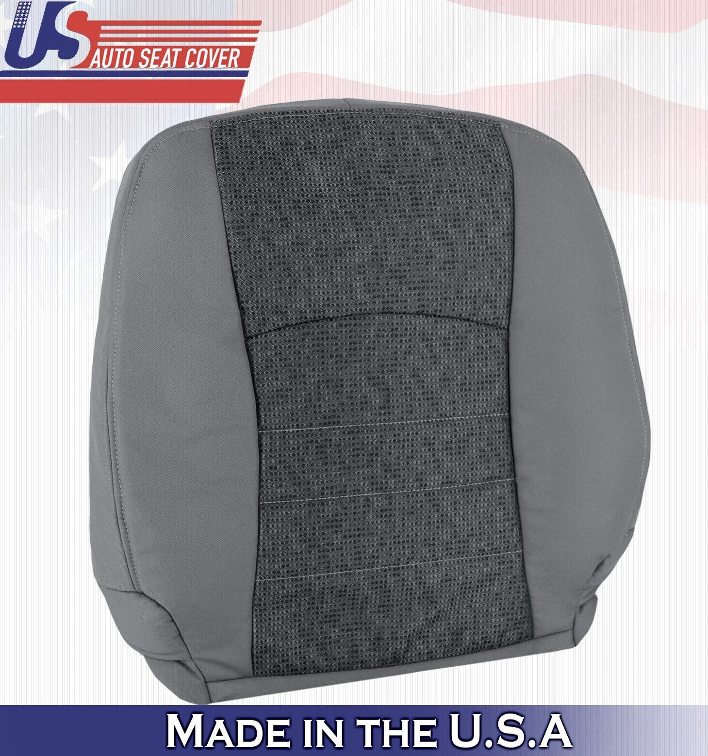 2017 2018 For Dodge Ram 4500 5500 SLT Passenger Side Top Cloth Seat Cover Gray