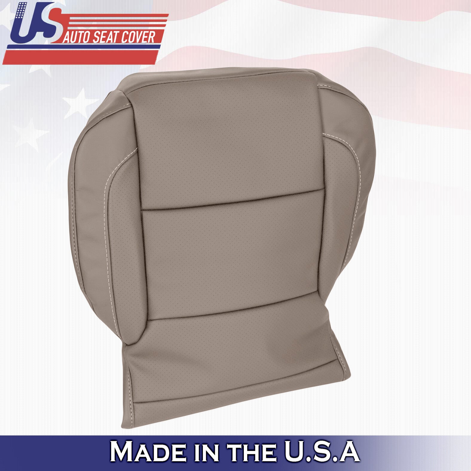 Driver Bottom Perforated Leather Tan 2014-2019 Chevy Tahoe Suburban Silverado