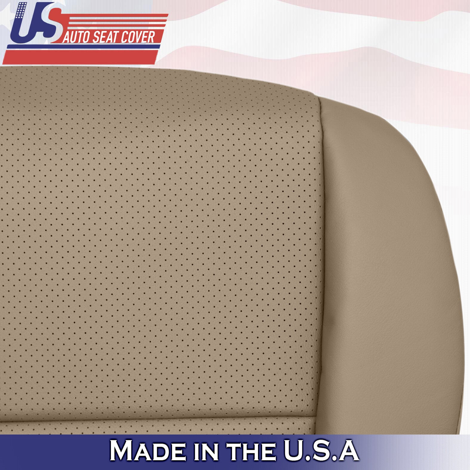 Fits 2005 2006 2007 2008 Acura RL Front Driver Bottom Leather Seat Cover Tan