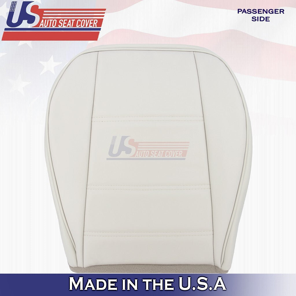 1991-2004 Fits Ford Mustang V6 Front PASSENGER Bottom Leather Seat Cover White