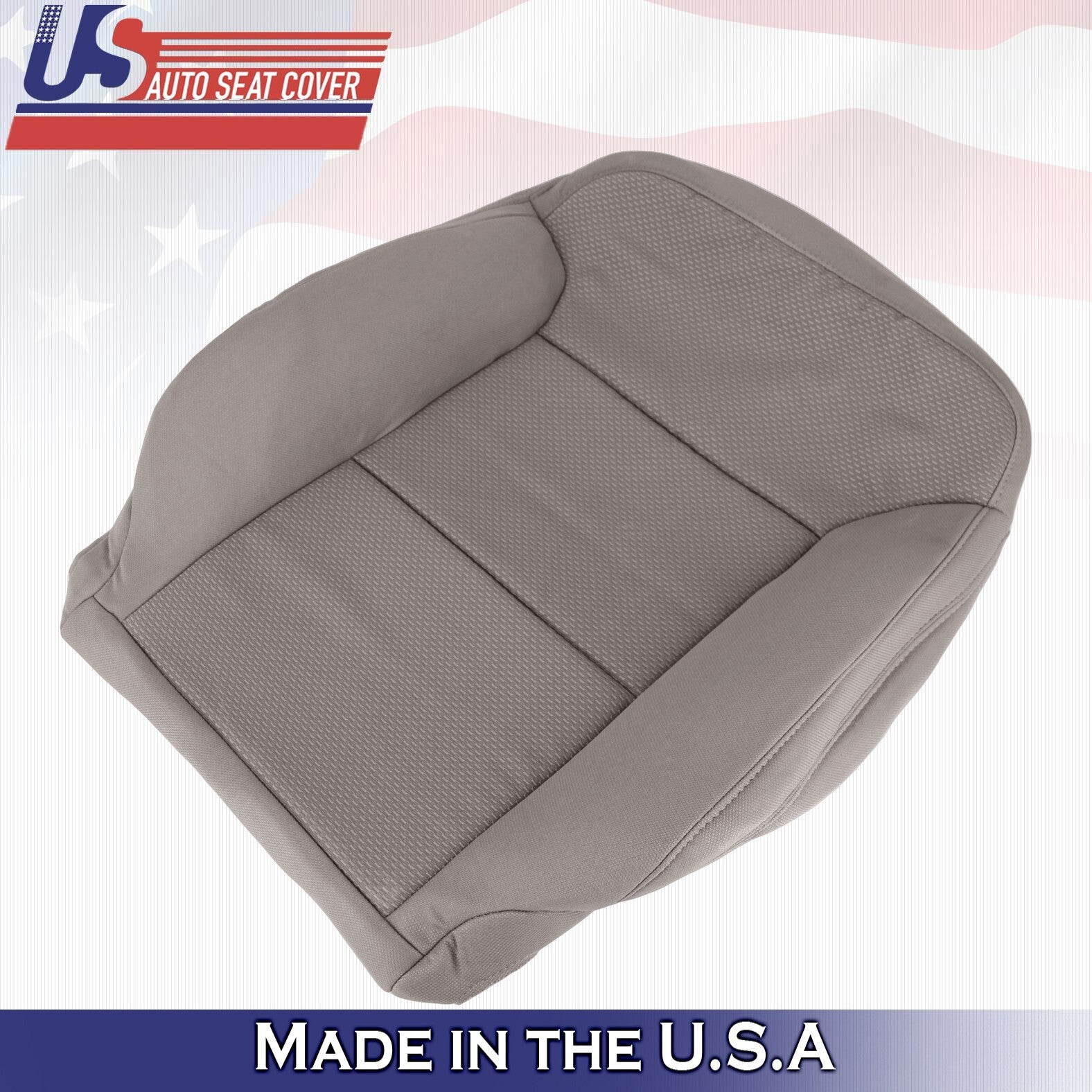 2014 to 2018 For Chevy Silverado 1500 2x Top & 2x Bottom Cloth Seat Covers Tan