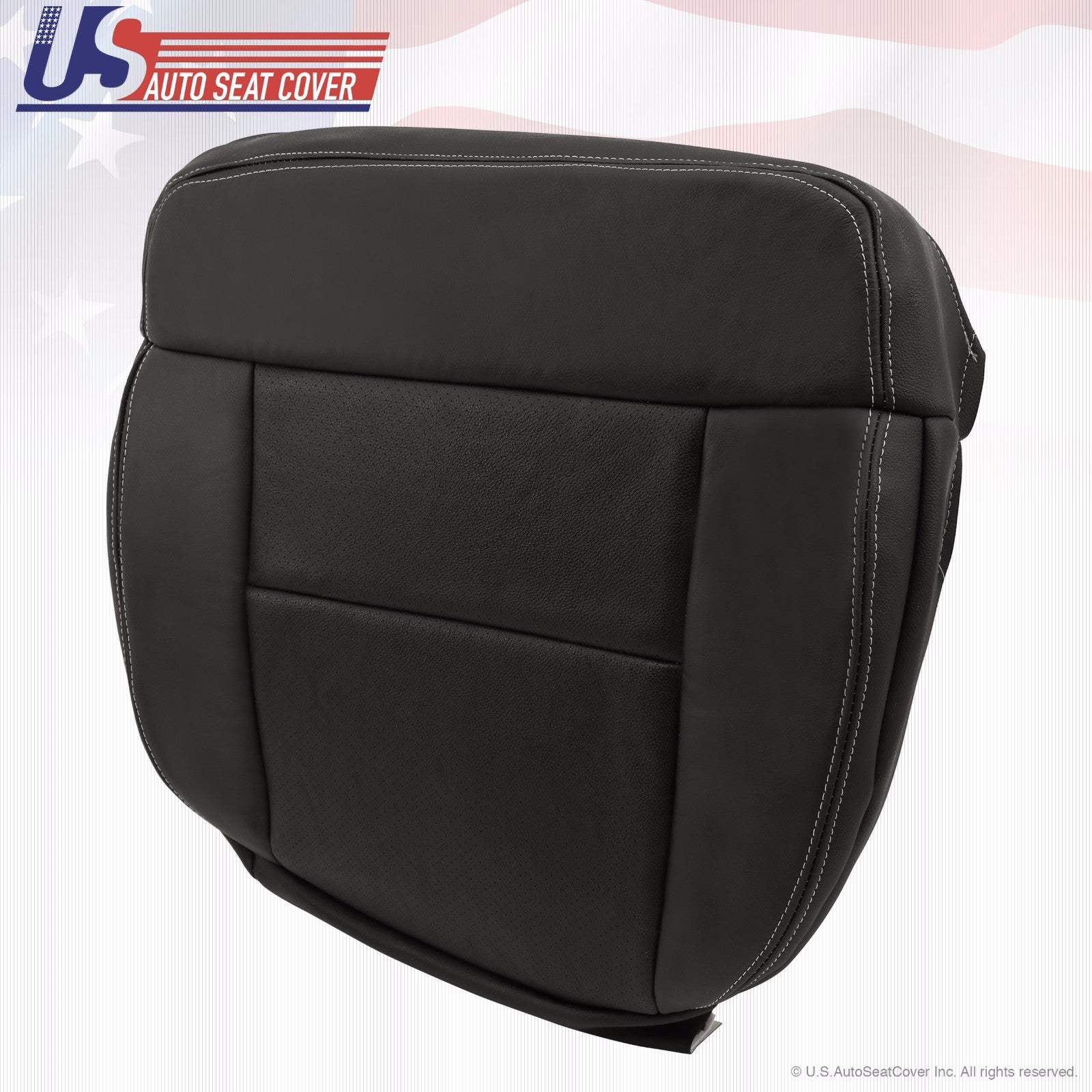 2004-2008 F-150 Lariat Driver/Passenger Bottom Perforated Leather Cover Black
