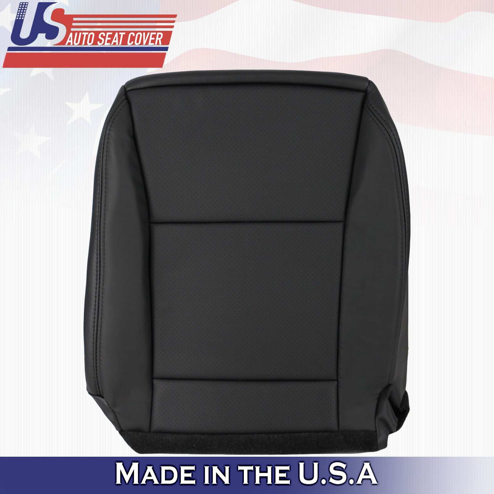 2010 For Ford Explorer Driver & Passenger Bottom Leather Seat Covers Black