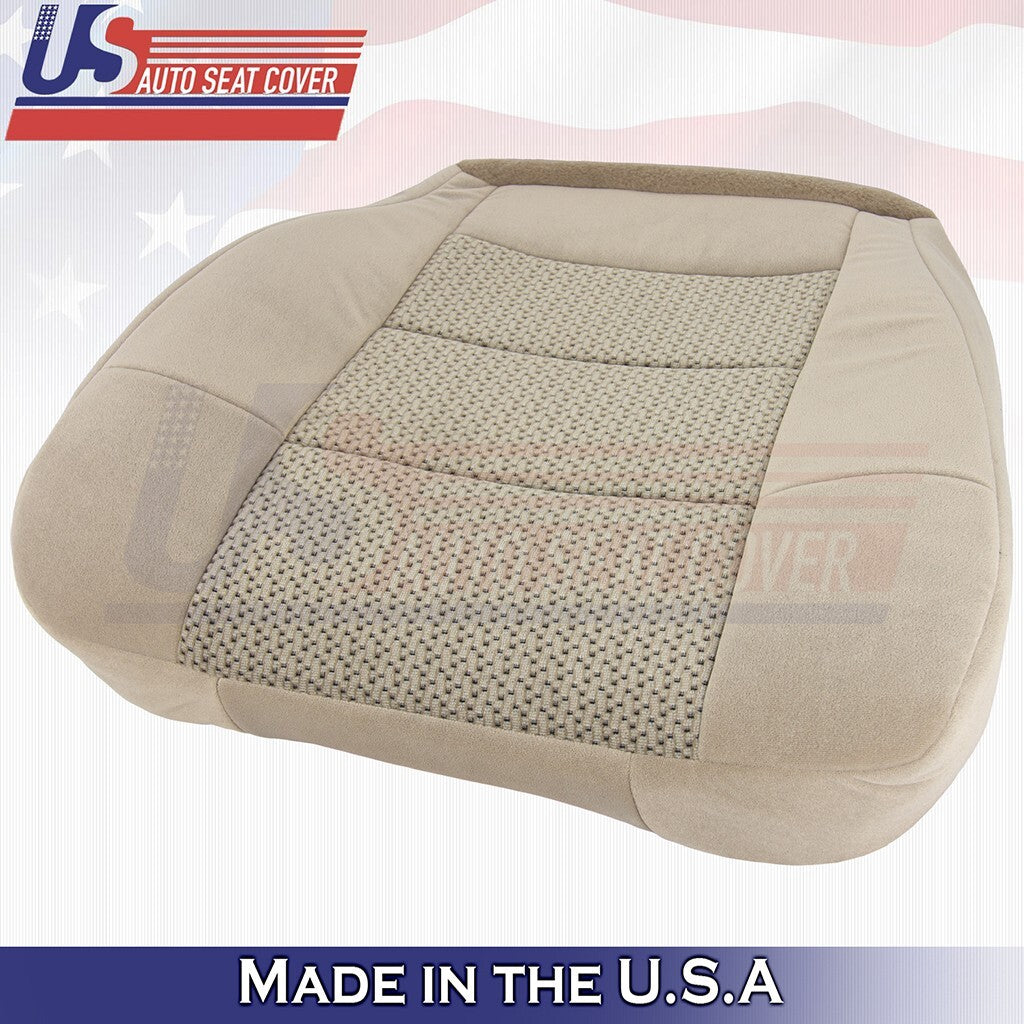 2003 Fits Ford F-150 Extended Cab Driver Bottom Cloth Seat Cover Med Tan