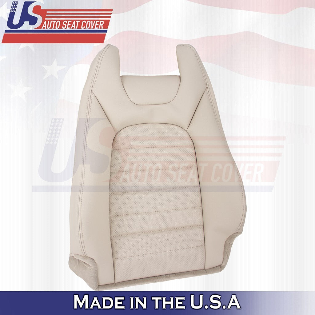 2015 to 2023 For Mercedes Benz C300 Coupe Driver Top Vinyl Seat Cover Silk Beige