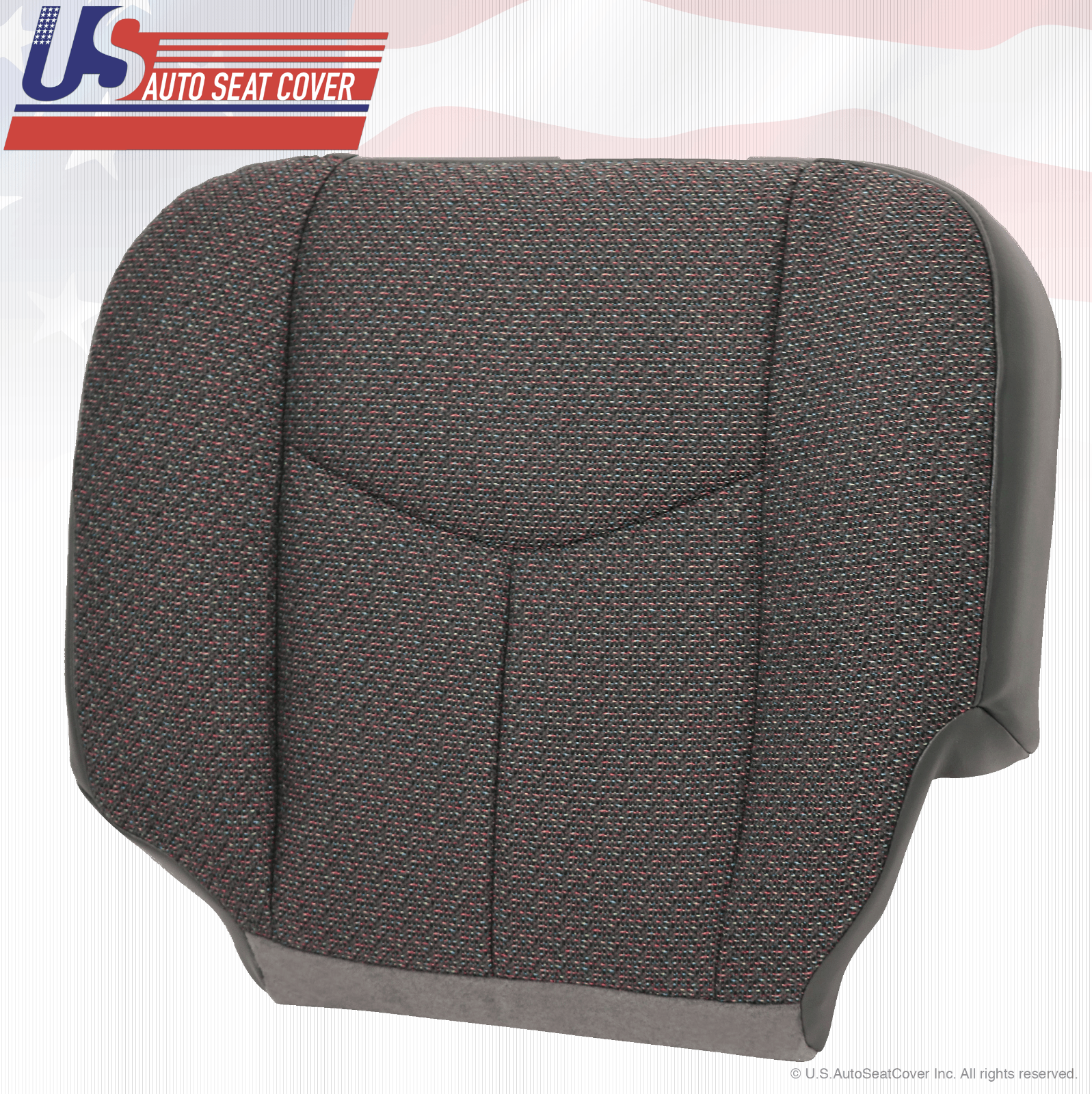 2003 To 2007 Chevy 1500 2500 3500 HD Driver Bottom Cloth Seat Cover Dark Gray