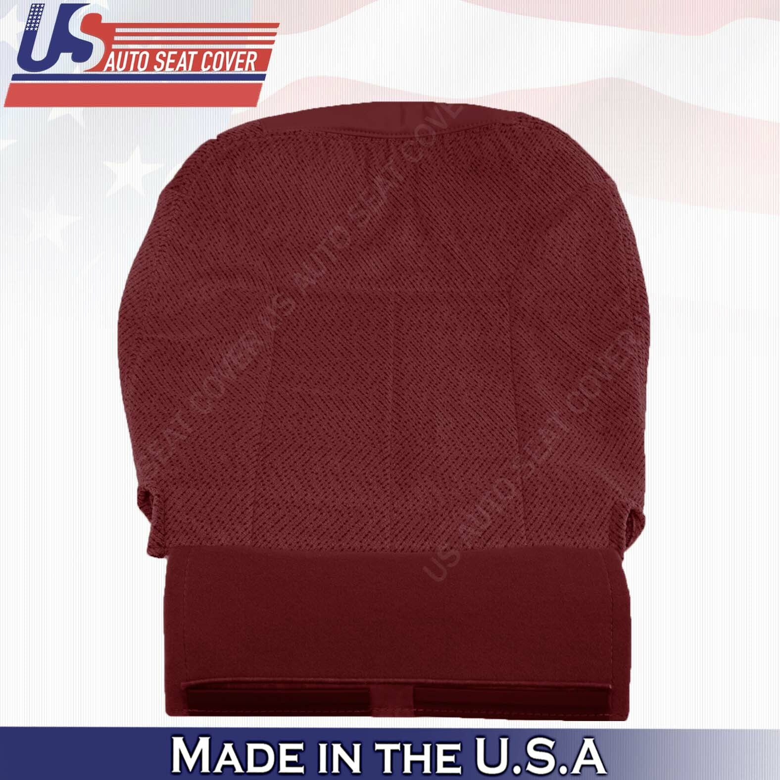 1995 TO 1999 Chevy/GMC Driver Passenger Bottom Cloth Seat Cover Ruby Red