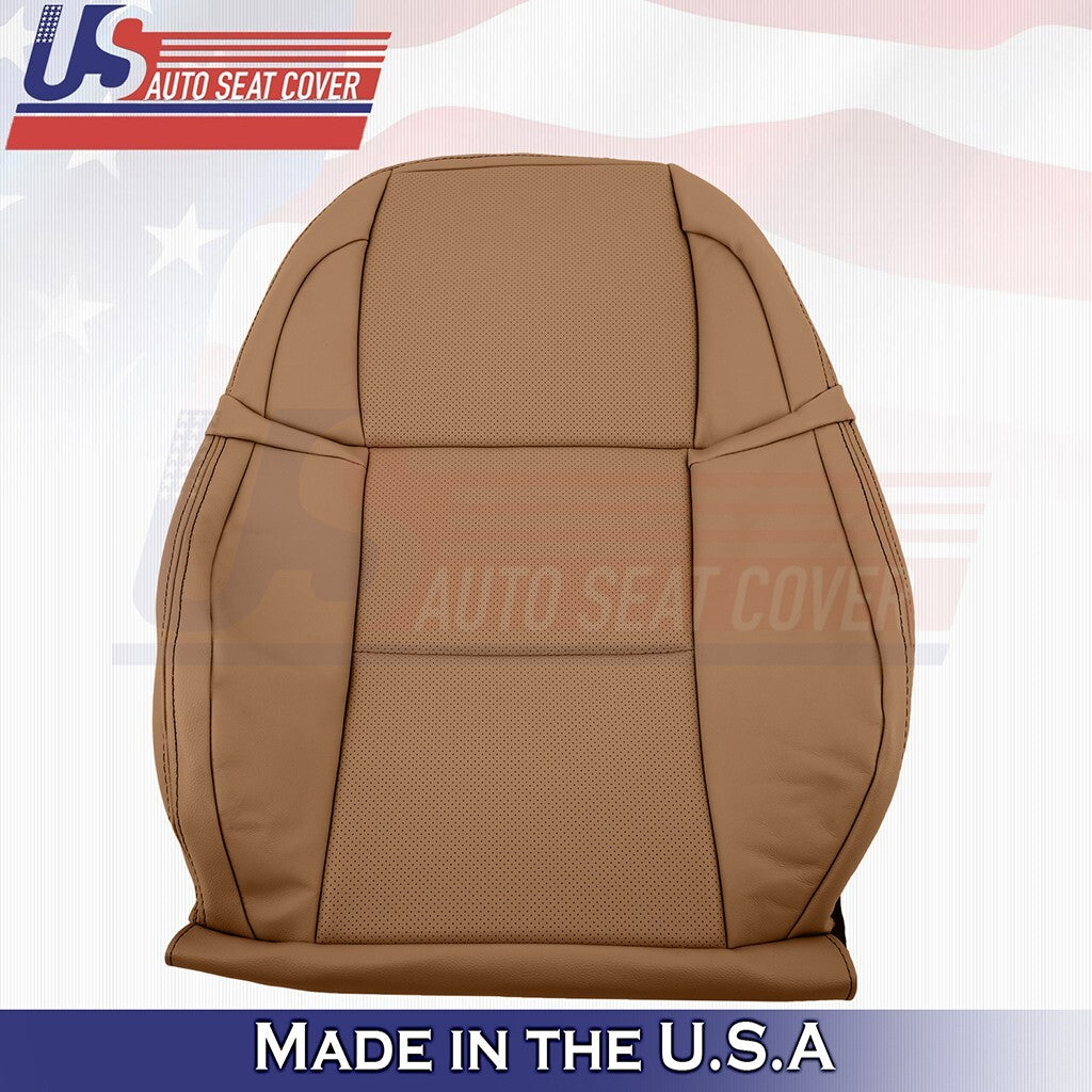 2013 to 2020 Fits Lexus GS350 F-Sport Passenger Top Leather Seat Cover Brown