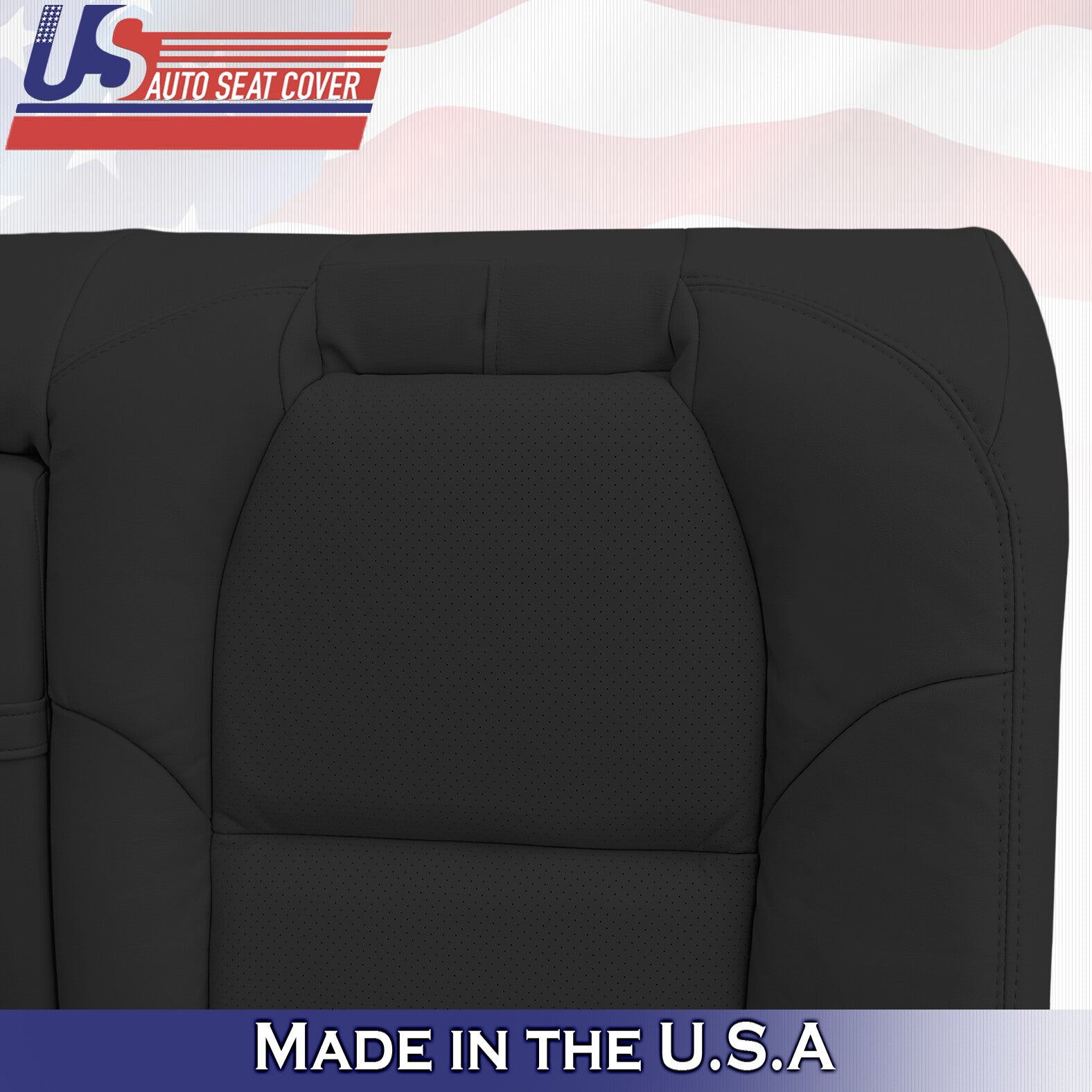 2004 Fits Acura TL Rear Bench Top Perforated Leather Replacement Seat Cover BLK